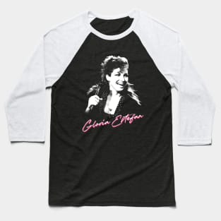 Gloria Estefan / Retro 80s Fan Design Baseball T-Shirt